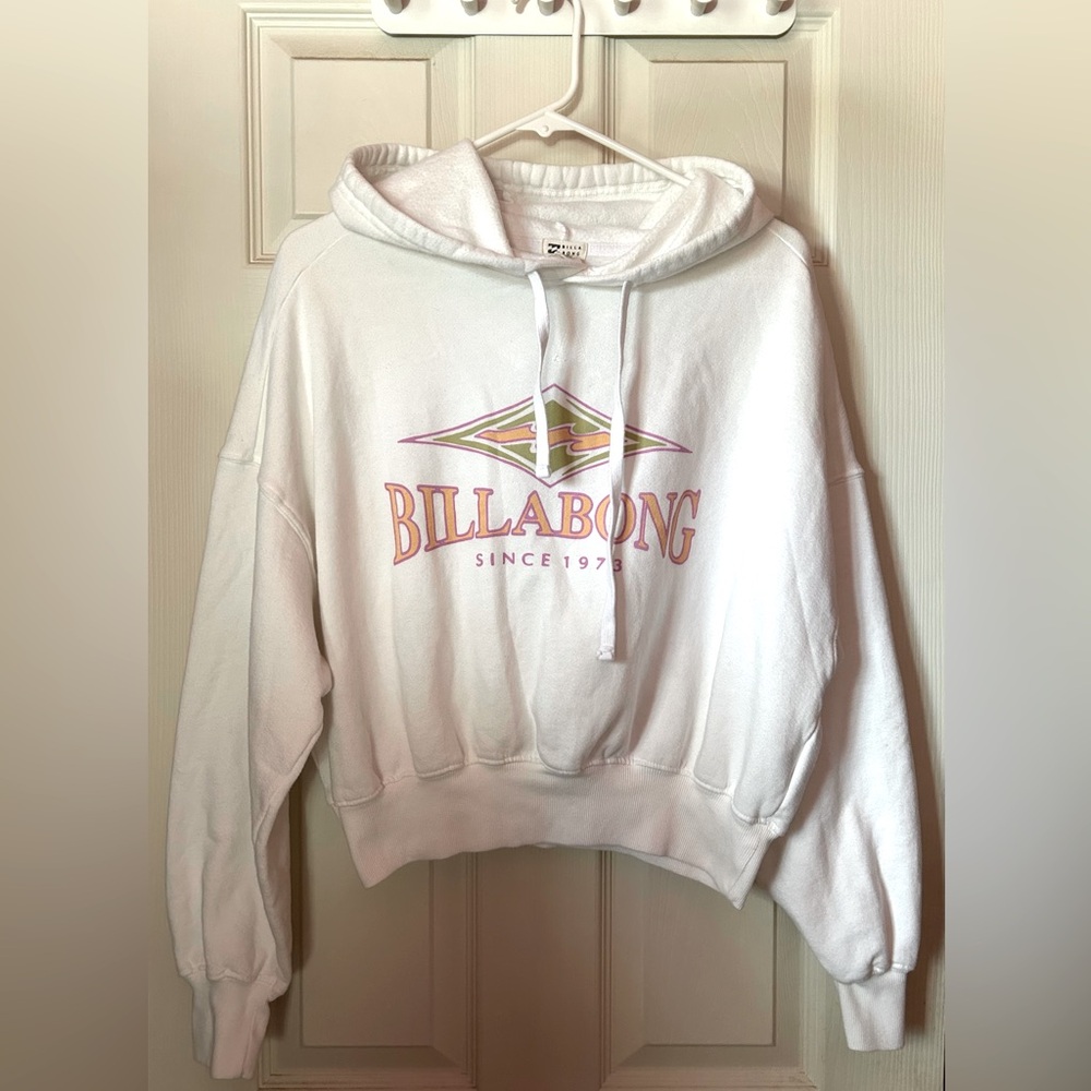 Billabong White Hoodie with Logo